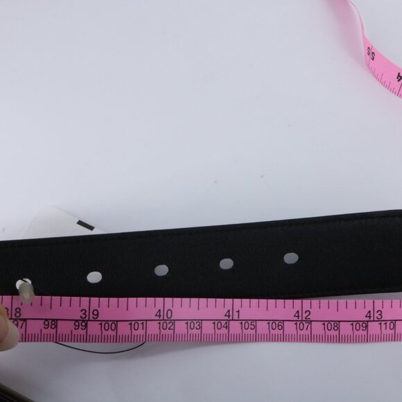 YSL 105 croc embossed classic logo Black Belt e917